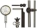 Starrett Dial Test Indicator with Dovetail Mount, Attachments and Case - White Dial Face, .030" Range, 0-15-0 Dial Reading, .0005" Graduations - 709ACZ