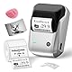 NIIMBOT Etikettendrucker B1, Etikettiergerät Beschriftungsgerät Selbstklebend Tragbarer Label Printer für Kleine Unternehmen, Logo, Adresse, Bürobedarf kompatibel mit Handys PC, Silber