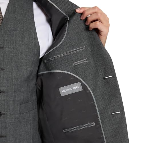 Image of Michael Kors Men's 3-Piece Classic Fit Suit Separates | Jackets | Weddings & Formal Events (Pants & Vests Sold Seperately)