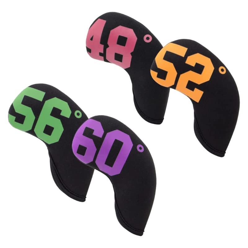 Couvre-chef de golf imperméable en néoprène durable pour fers, protection élégante - 4 pièces