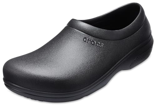 Comparison: Best Kitchen Shoes For Men 5 Crocs Unisex-Adult On The Clock Clogs, Slip Resistant Shoes, Black, 13 Women/11 Men