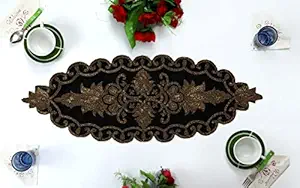 A.I. Beaded Dinning Table Runner Black Royal Classic 13 * 36
