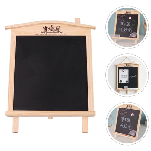 Letrero de pizarra decorativa magnética acabado madera premium 6