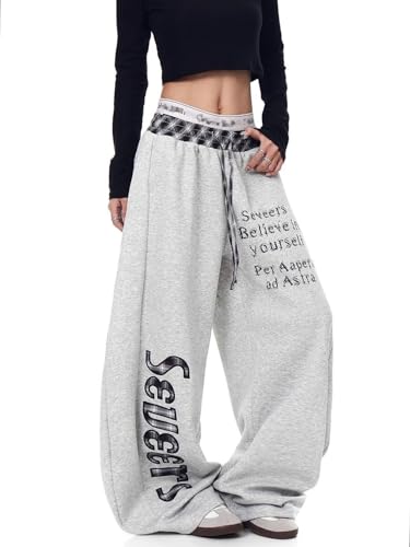 Pantalon de jogging imprimé léopard coupe ample taille élastique - 5