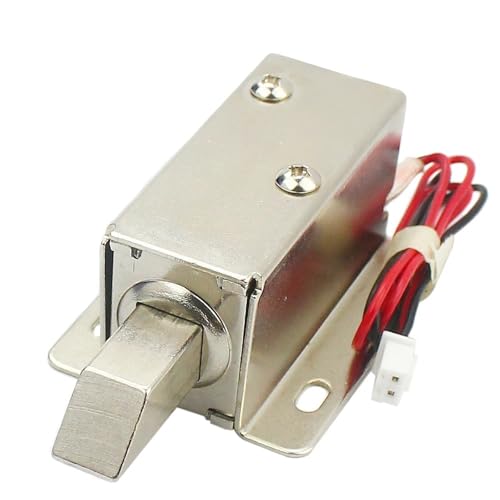 Serrure à commande électrique DC12V mini pêne de porte à solénoïde course 12mm - 3