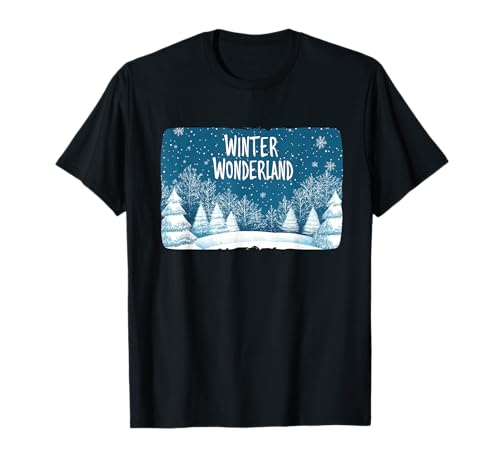 Photo de Plongez dans la Neige avec ce Graphique Winter Wonderland T-Shirt