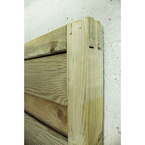 Avanti Trendstore - Lara - Gartensichtschutzwand, mit Rahmen 4,4x4,4cm und Lamellen geriffelt, in 3 Maßen erhältlich… – Bild 2