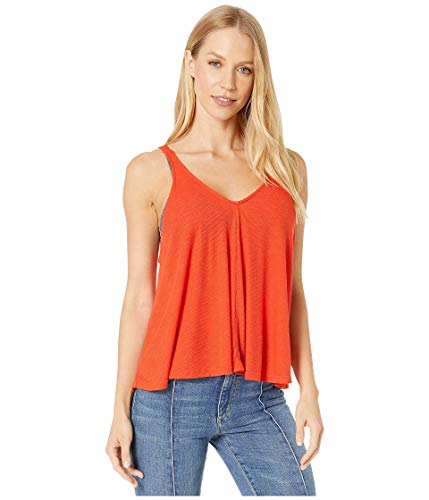 Free people dani tank top bright red xs