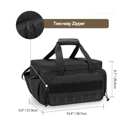 Black Tool Bag With Anti-friction Bottom Tactical Hand Tool Storage Bag Multi-purpose Work Tote For Repairman Handyman Carpenter(Black) - Image 7