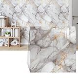 JUXDZISHW C,Wandpaneele Marmor Design, 10 Stück 60cm x 30cm Wandverkleidung Selbstklebend, PVC Fliesenaufkleber Wandfliese Aufkleber