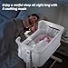 VaVaSoo Rocking Bassinet for Baby, Automatic Electric Bedside Bassinet, 5 Heights Adjustable Baby Bedside Sleeper for Infant 0-6 Months, Auto Rocking Crib on Wheels, White
