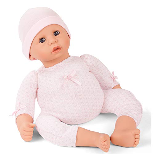 Götz 2061061 Cookie to Dress Puppe - 48 cm große Babypuppe mit blauen Schlafaugen, ohne Haare und einem Weichkörper - 2-teiliges Set