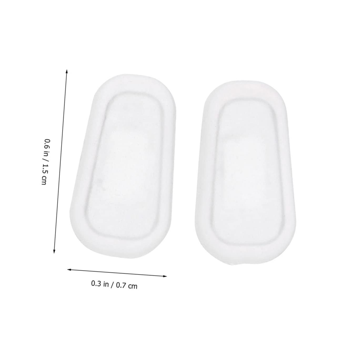 Healeved 400 Pares Gafas Almohadillas Para La Nariz Gafas Transparentes Almohadillas Nasales De Repuesto Para Gafas Vasos Para Beber Puños De Nariz De Gafas Eyeglass Gel De Sílice