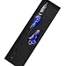 SIPLIV Handmade Crystal Glass Intarsia Dip Pen Fountain Pen Kit Vintage Calligraphy Signatures Pen with A Pen Holder for Birthday Christmas Gift, Dark Blue