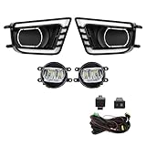 LED DRL For Toyota Tacoma 2012 2013 2014 2015 Fog Lamps Daytime Running Lights Front Bumper Driving White Yellow Turn Signal 12V(DRL Fog LED)