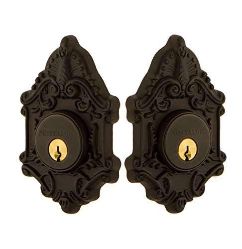 Image of Nostalgic Warehouse Victorian Double Cylinder Deadbolt, Oil-Rubbed Bronze