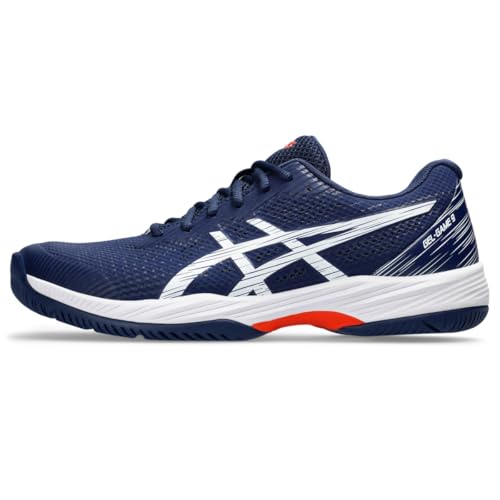 ASICS Men's Gel-Game 9 Tennis Shoe, 7.5, Blue Expanse/White