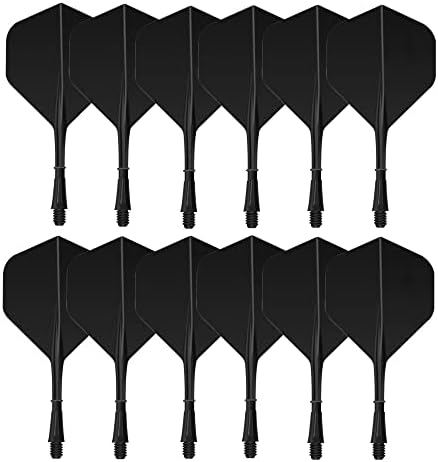 NOTHER Dart Flights Shaft 12PCS Integrated Dart Flights and Shafts 2BA Screw in-one Dart Accessories Set Durable Anti-Fall