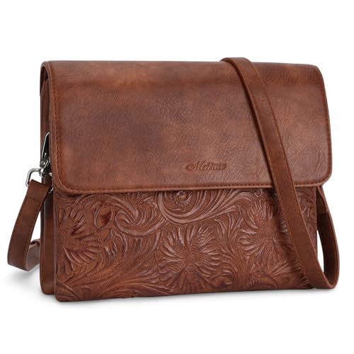 MEITRUE Small Crossbody Bags for Women, Vegan Leather Cell Phone Purse with Adjustable Strap