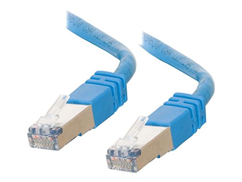 C2G 1M Cat5e Ethernet Network Patch Cable (STP) Booted & Shielded BLUE