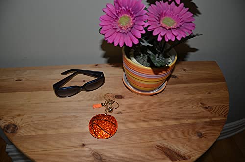 Popfizzy Bling Basketball Keychain For Women And Girls, Rhinestone Purse Charms For Handbags, Basketball Player Gifts #TOP5