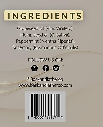 Bask & Lather Scalp Stimulator Hair Growth Oil — Rosemary & Mint, 4 fl oz — view 7