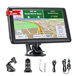 7 Inch Sat Navs for Cars, Truck, 7in HD GPS Navigation with UK Europe Maps, Lifetime Free Updates, Satnav support Postcode Search, Voice Guidance, Speed Camera Alert, Lane Guidance Assist, POI