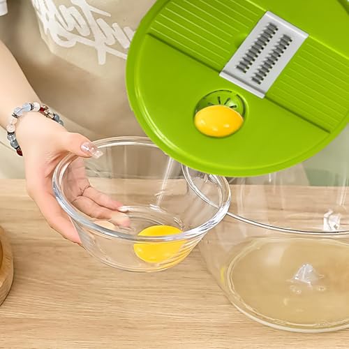 Image of 5 In 1 Salad Spinner,Large Salad Spinner w /Vegetable Chopper,Drain, Bowl,Colander,Multi-Use Lettuce Spinner, Fruit Washer,Wash,Spin and dry Salad Greens,Fruits&Vegetables (5 in1 green)