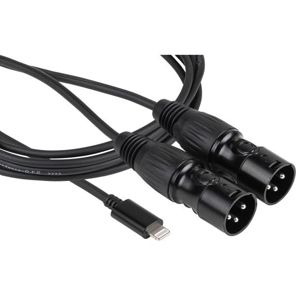 Talent XLR 5ft Adapter Cable Compatible with Apple Devices