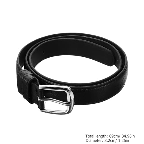 BESPORTBLE Belt for Boys Artificial Leather Strap Buckle Versatile Boy Girl Fashion Accessory for School Uniforms Casual Pants and Jeans Comfortable Fit for Ages2