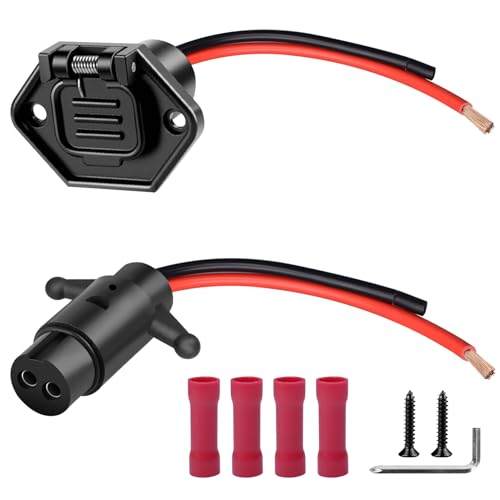 Waterproof Trolling Motor Plug & Receptacle Set