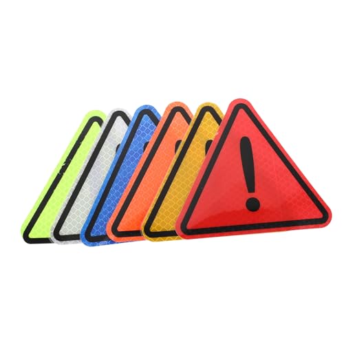 Señales Reflectivas Triangulares para Vehículos HEALLILY miniatura 1
