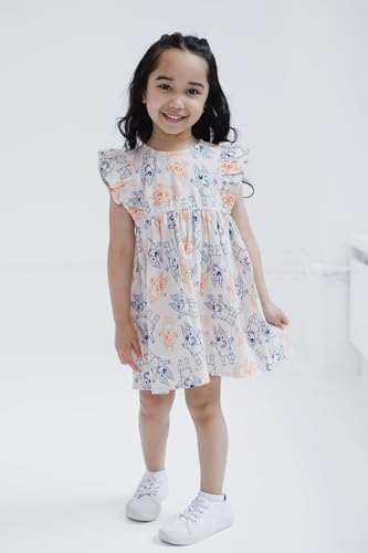 Bluey Cotton Gauze Matching Family Outfits Dress & Button Down Shirt & Shorts Infant to Little Kid Sizes (12 Months - 7-8)2