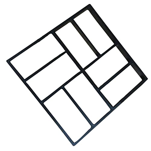 POPETPOP Wiederverwendbare Kunststoff Pflasterform 8 Stück 39x39cm Trittsteinform Gartenweg Betonform Für Garten Terrasse