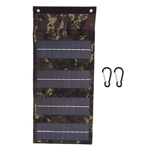 40W Foldable Solar Panel Charger, High Efficiency Portable Monocrystalline USB Charging for Outdoor Camping, Hiking (Camouflage)