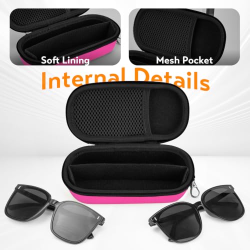 Image of Double Eyeglasses Case, Hard Travel Glasses Case for Men Women