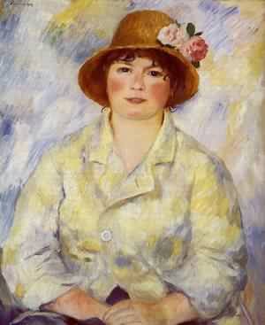Portrait Aline Charigot par Renoir - Peinture à l'huile Romantique