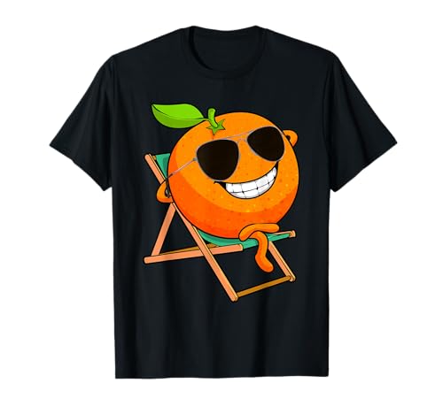 Funny Orange Design for Men Women Kids Orange Fruit Lovers T-Shirt