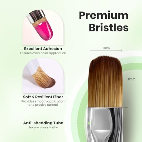Image of Beetles Nail Art Brushes, Clean Up Brush Gel Polish Nail Art Design Pen | Painting Tools Fingernail Brush Nail Cleaning Brush Nail Art Liner Brush and Nail Dotting Pen Salon Diy at Home