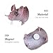 5pcs Mini Simulated Mouse Model Realistic Mouse Ornaments Mini Rats Figurines for Halloween Novelty Prank Creepy Decoration