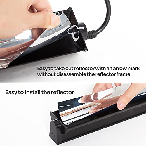 Repti Zoo T5 Ho Uvb Lighting Combo Kit, Terrarium Hood Comes With Desert 10.0 Uvb T5 Lamp  thumb #4