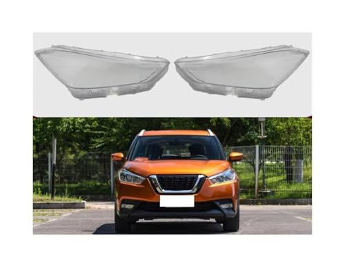 Couvercle phare pour Kicks 2017-2019 : optique transparente de remplacement auto