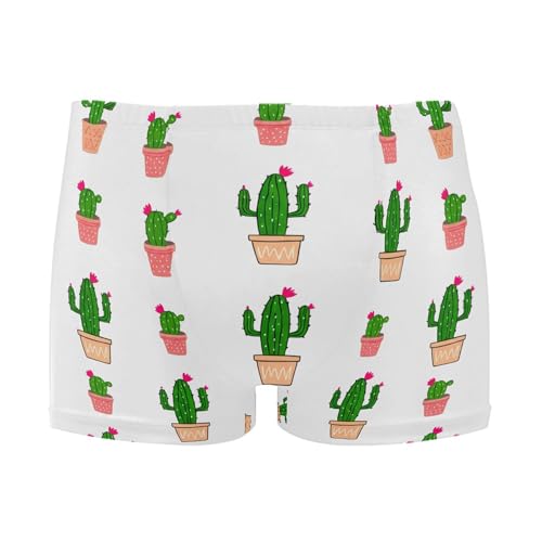 Cactus Mens Swim Trunk Swimwear Bathing Suit Swim Brief Square Leg Board Short S B0404881