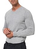 Ajuste: corte regular Indicode Hombres Beam Jersey de Punto con Cuello de Pico confeccionado en 85% algodón Lt Grey Mix XXL