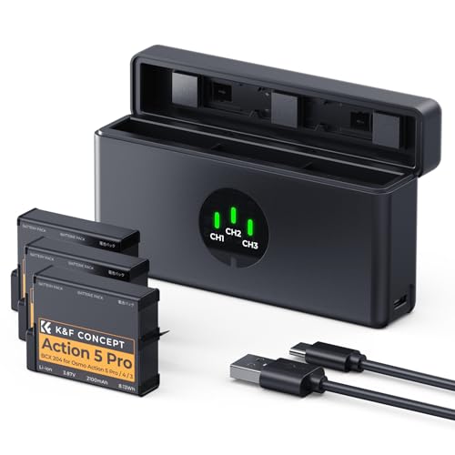 Miniatura 9 de K F Concept Osmo Action 6, Osmo 360 Batería 3x2100mah Y Cargador