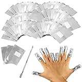 kit manicura permanente precio Tamaño del paquete: el paquete incluye 200 piezas de papel de aluminio y un pequeño empujador de acero para satisfacer sus necesidades diarias de eliminación de uñas. que es adecuado para la mayoría de los tamaños de dedos de manos y pies.