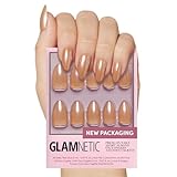 Picture of Glamnetic Press On Nails - Maple Glaze | Short Almond Nude Brown Neutral Nails with Glaze Finish | 15 Sizes - 30 Nail Kit with Glue