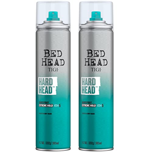 TIGI Bed Hard Head Extra Strong Hold Hair Spray, 10.6 Ounce (Pack of 2)