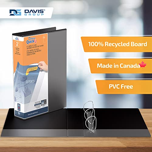 Quickfit Heavy Duty 14 X 8.5 Inch Portrait Legal View Binder, 2 Inch, Angle D Ring, Black (95031P) #TOP5