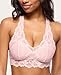 Mia Lace Bralette for Women, Unpadded and Unlined Wireless Bra, Perfect Racerback Everyday Lingerie (Medium, Crystal Rose)